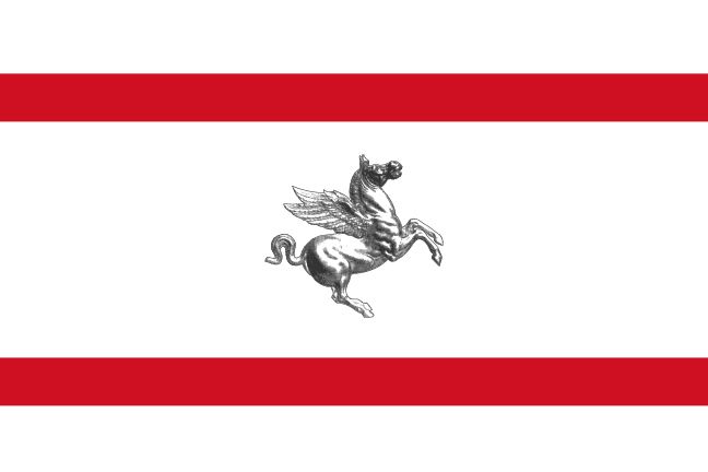 Флаг итальянской провинции Тоскана.