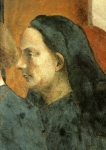 Предполагаемое изображение Филиппо Брунеллески на фреске Мазаччо из Капеллы Бранкаччи